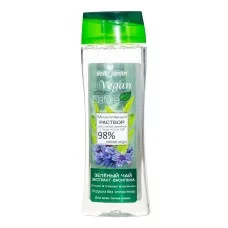 Мицеллярный раствор для снятия макияжа с лица глаз и губ Belle Jardin Vegan Active Nature Зелений чай и васильком 250 мл